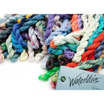 옵션선택 Caron자수실 캐론 Waterlilies(100%실크) Hand-dyed 복합