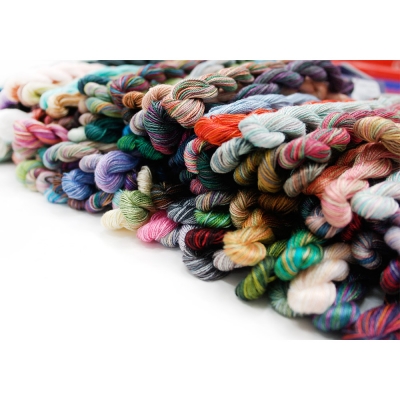 옵션선택 Caron자수실 캐론 Wildflowers(펄코튼) Hand-dyed 복합 / (니들아트 Total & Best세트)