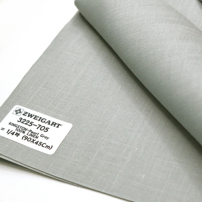 쯔바이 56카운트 프랑스자수원단(180Cm광폭)-KINGSTON-Pearl Gray/3225-705(손수건에 적합)