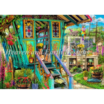 십자수도안책 명화 Heaven and Earth/ The Potting Shed-49392(CHART PACK)