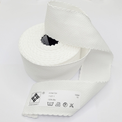 쯔바이 아이다밴드 16카운트/7107-1 White(폭5.0Cm)