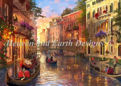 십자수도안책 명화 Heaven and Earth/ Sunset In Venice-10516(CHART PACK)
