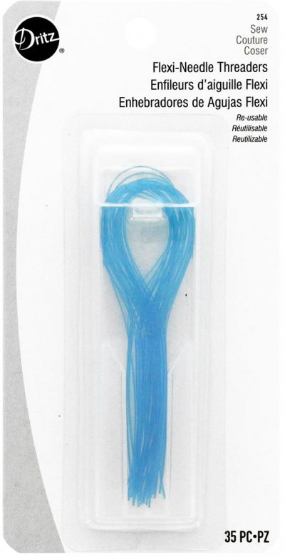 Dritz Flexi-Needle Threader 유연한 실로된 바늘꿰기 실꿰기 35개-DRI 254