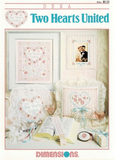 십자수도안책 Dimensions/ TWO HEARTS UNITED-184