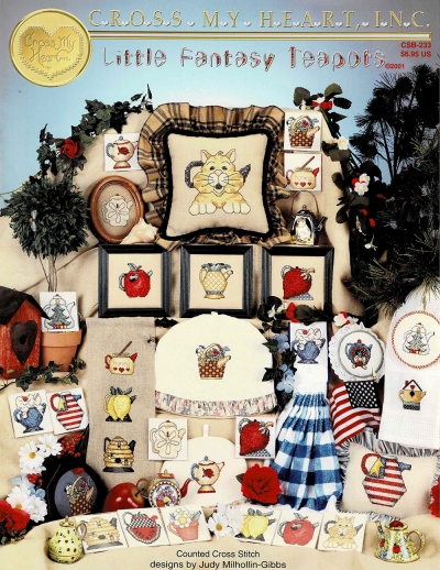 십자수도안책 Cross My Heart/ LITTLE FANTASY TEAPOTS-233