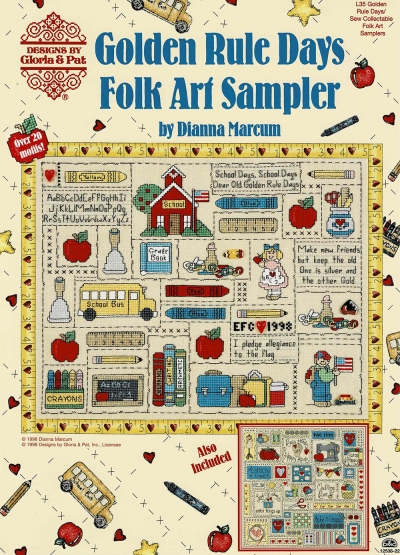 십자수도안책 Gloria & Pat/ GOLDEN RULE DAYS FOLK ART SAMPLER-L35