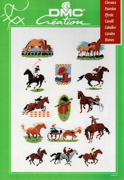 십자수도안책 DMC/ HORSES-11432