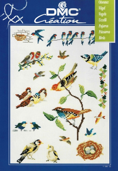 십자수도안책 DMC/ BIRDS-11380