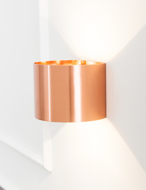 [아울렛] LED 모던 라운드 외부 벽등 8W 로즈골드