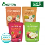 보리올 화진바이오텍 동결건조 어린이간식 사각사각 과일칩 4종 15g 3봉 / 사과, 딸기, 배, 혼합