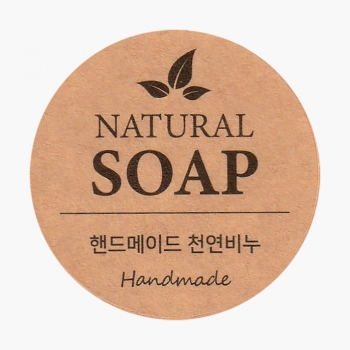 크라프트 네츄럴솝 스티커/20개 -[40mmX20]-