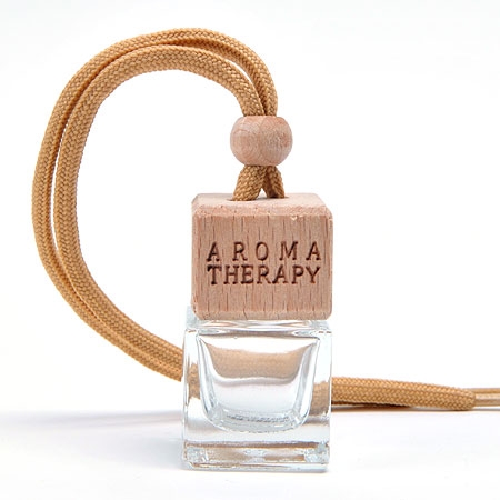 차량용발향용기-사각목재 베이지 Aroma (10ml)