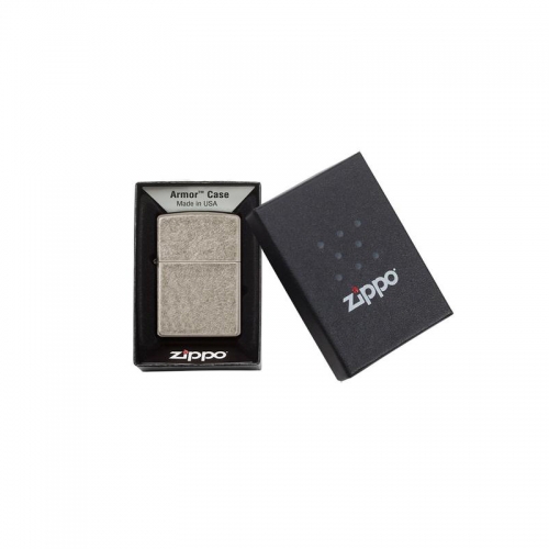 ZIPPO 28973 Armor Antique Silver Plate