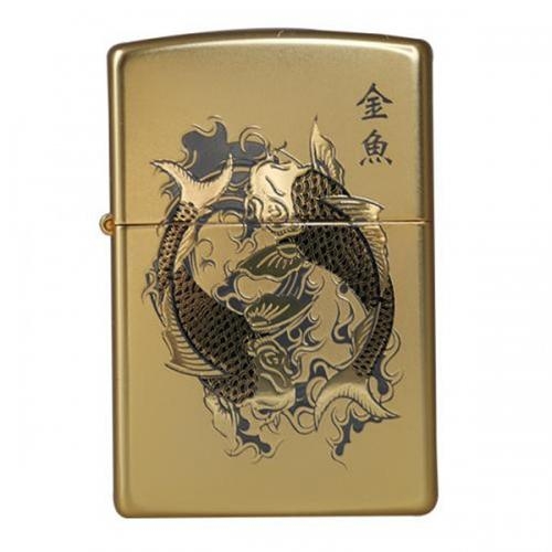 ZIPPO 250-18 GOLD FISH GD