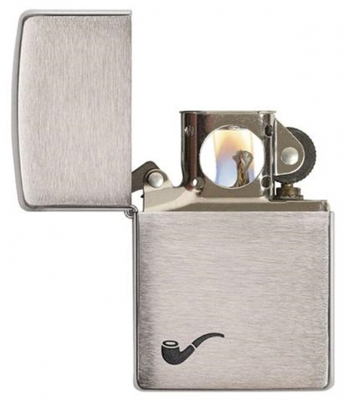 ZIPPO 200PL BR FIN PIPE LIGHTER CR