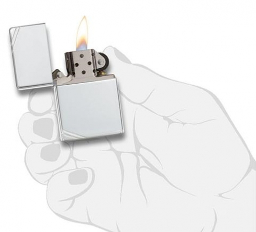 ZIPPO STERLING SILVER SLASH 14