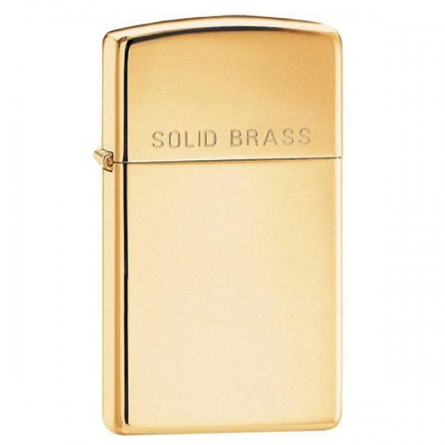 ZIPPO 1654 SLIM SOLID BRASS