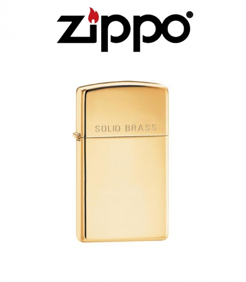 ZIPPO 1654 SLIM SOLID BRASS