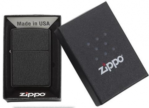 ZIPPO 236 REG BLACK CRACKLE