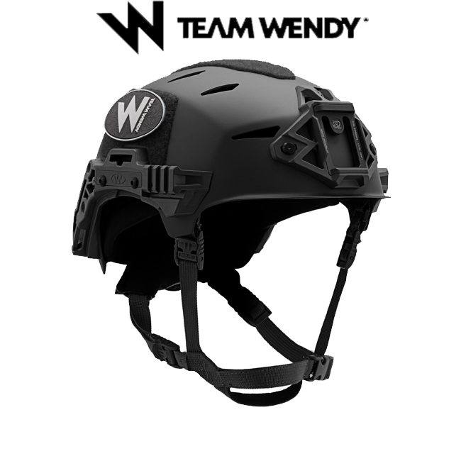 팀웬디 엑스필 카본 범프 헬멧 레일3.0 (검정)