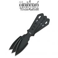 United Cutlery Lightning Bolt Triple Throwing 3P Set Black UC2904