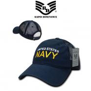 Rapid Dominance R312 Relaxed Trucker Caps, Navy, Navy