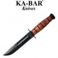 KA-BAR 1261 SHORT USA-BROWN-SERR USA