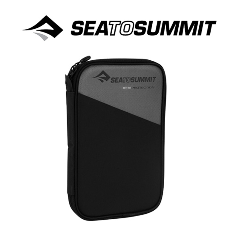 SEATOSUMMIT Travel Wallet RFID Medium Black [스키밍 방지]