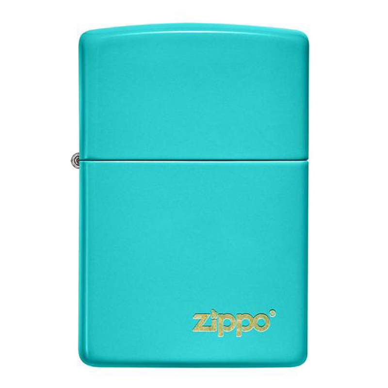 ZIPPO 49454ZL Classic Flat Turquoise Logo