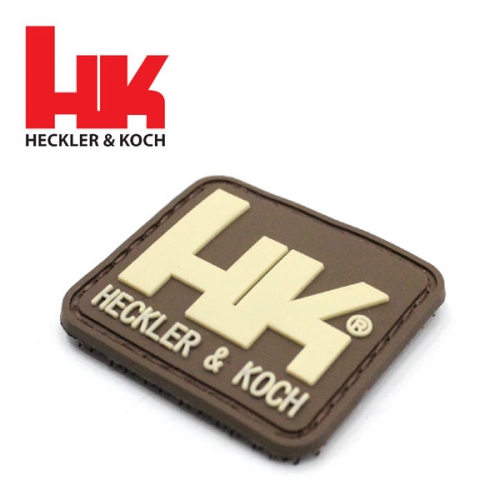 H&K Logo Patch - 헤클러 앤 코흐 HK 오리지널 로고 패치(브라운/탄색로고)