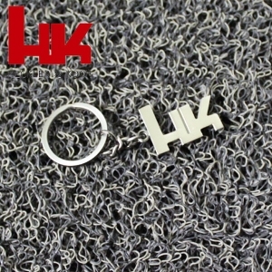 H&K Logo Key Chain - 헤클러 앤 코흐 HK 오리지널 로고 키 체인 (실버)