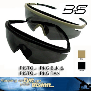 BODY SPECS PISTOL + PKG Goggles Series - 바디스펙 피스톨 + PKG 방탄고글 [미국 직수입품]