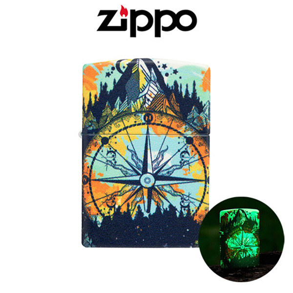 ZIPPO 49805 Compass Design Glow