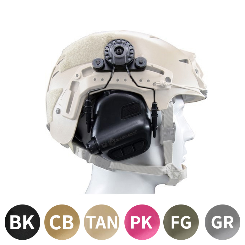 이어모어 M31H EXFIL 헬멧 레일용 히어링 프로텍터 위드 AUX 인풋