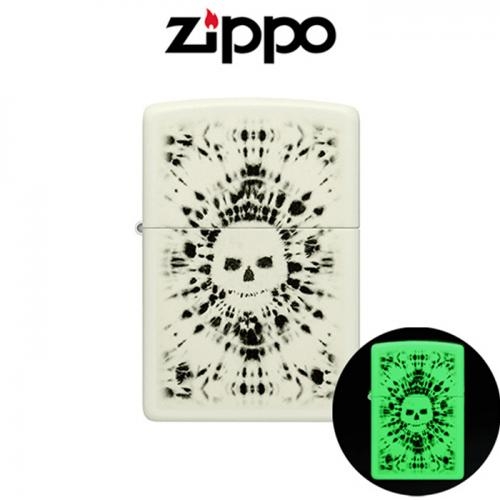 ZIPPO 46289 Hippie Skull GLOW