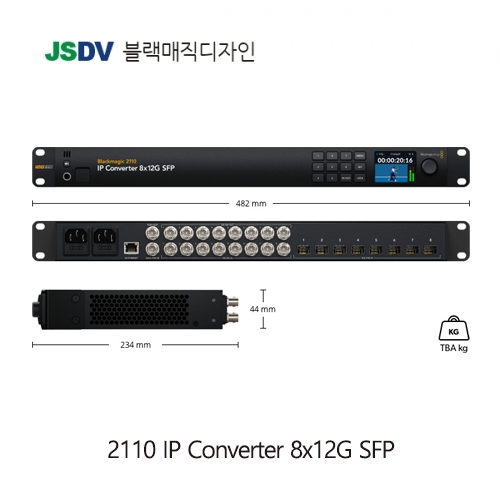 Blackmagic 2110 IP Converter 8x12G SFP [신제품 출시]