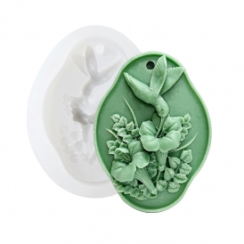 나팔꽃과 새 타블렛 몰드