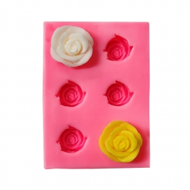 미니 장미 6구 수제 몰드