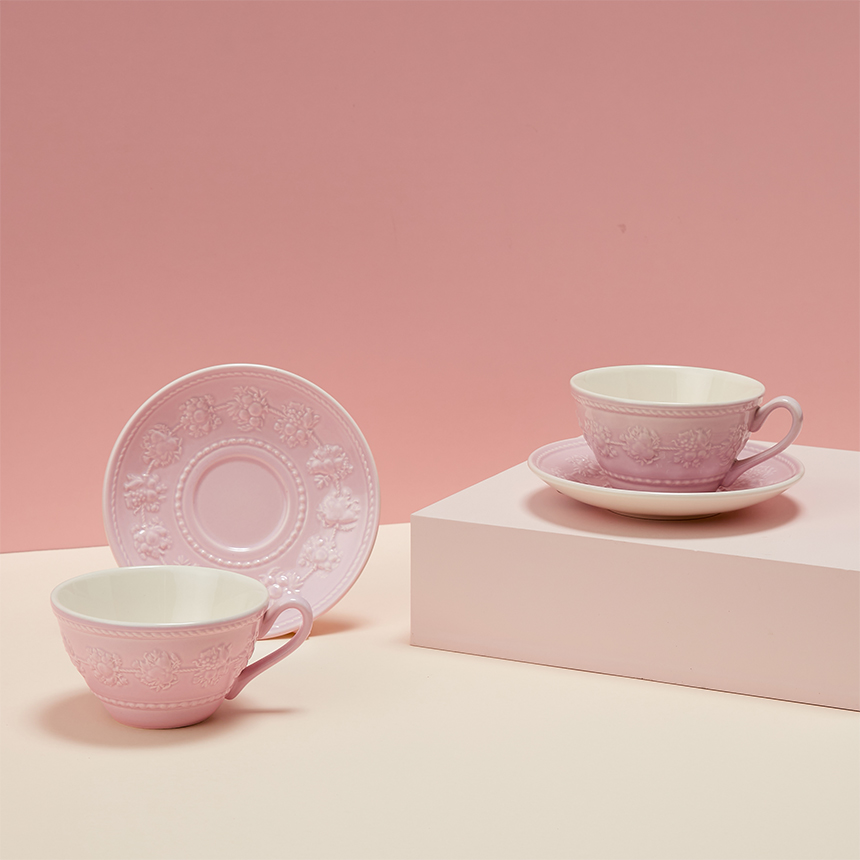 페스티비티 커피잔 2인조 (핑크)