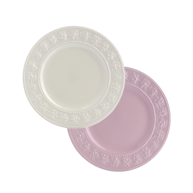 페스티비티 20cm 접시 2p (아이보리/핑크)