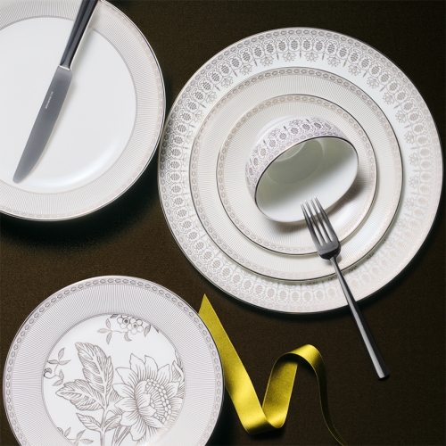 실버 톤퀸 27cm 접시 1p