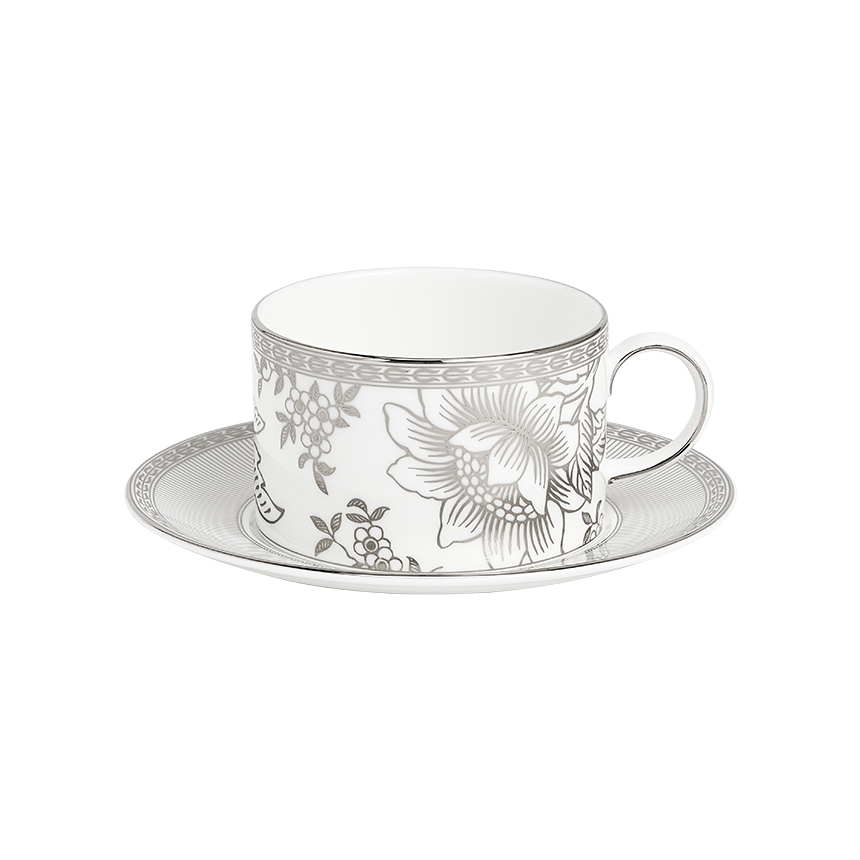 실버 톤퀸 커피잔 1인조