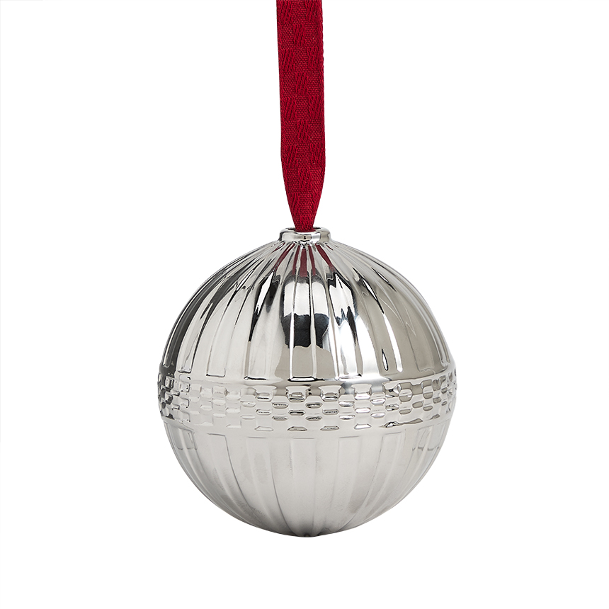 페스티브 플루티드 오너먼트 실버