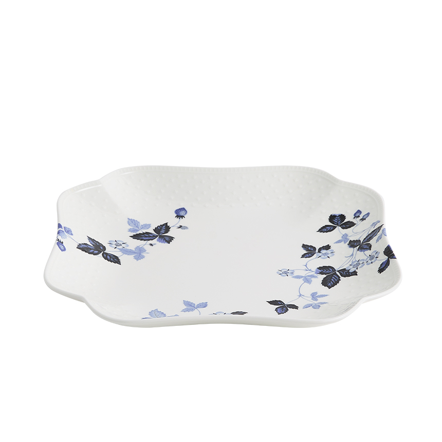 와일드스트로베리 잉키블루 27cm 사각접시 1p