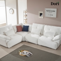 아브라쏘 코너형 소파 [갤럭시 원단]