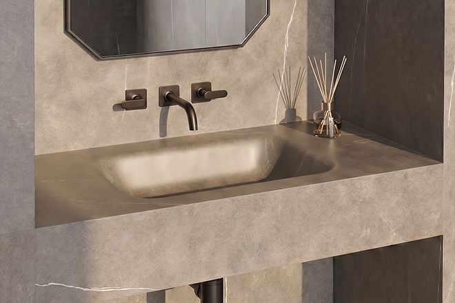 CERAMIC BASIN PIASENTINA 사각