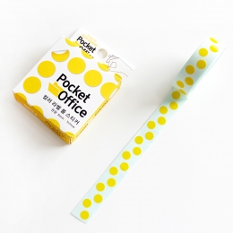 원형롤스티커_MST34 노랑