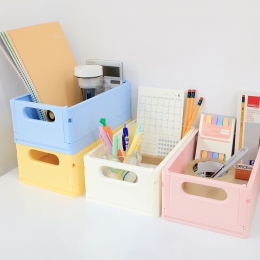 [오아트] 파스텔 폴딩 바구니(4종 택1/사물함정리/수납박스)