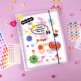 [오아트] A5 데일리 포토 바인더 세트(키링/꾸미기 스티커 포함)