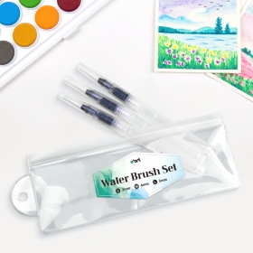 [오아트] 워터 브러쉬 3종 세트(캘리그라피/수채화/KC인증)